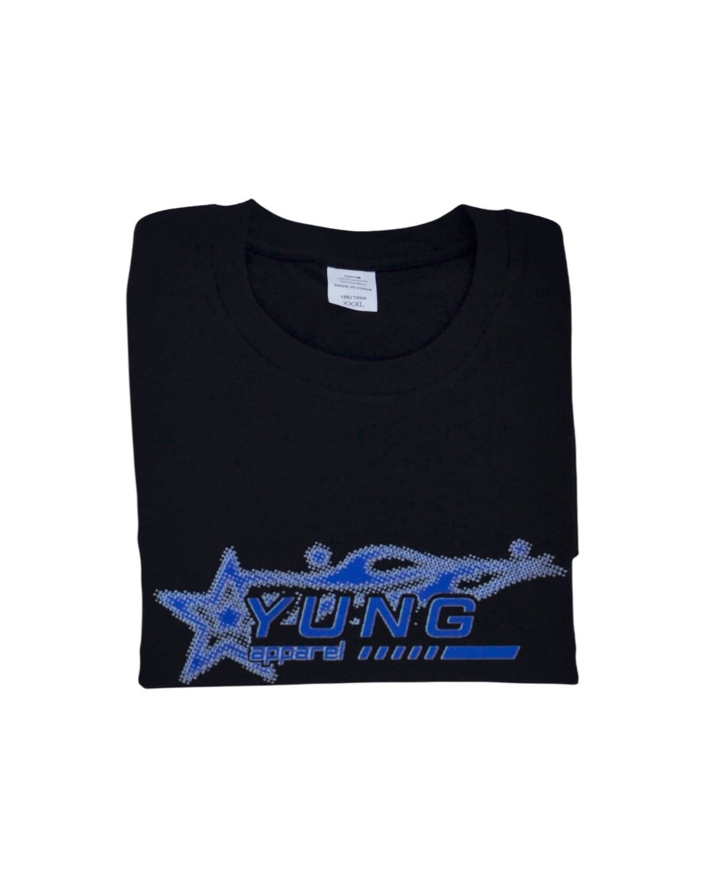 YUNG Black Skeleton t-shirt with blue and white graphic design on a white background
Streetwear South Africa