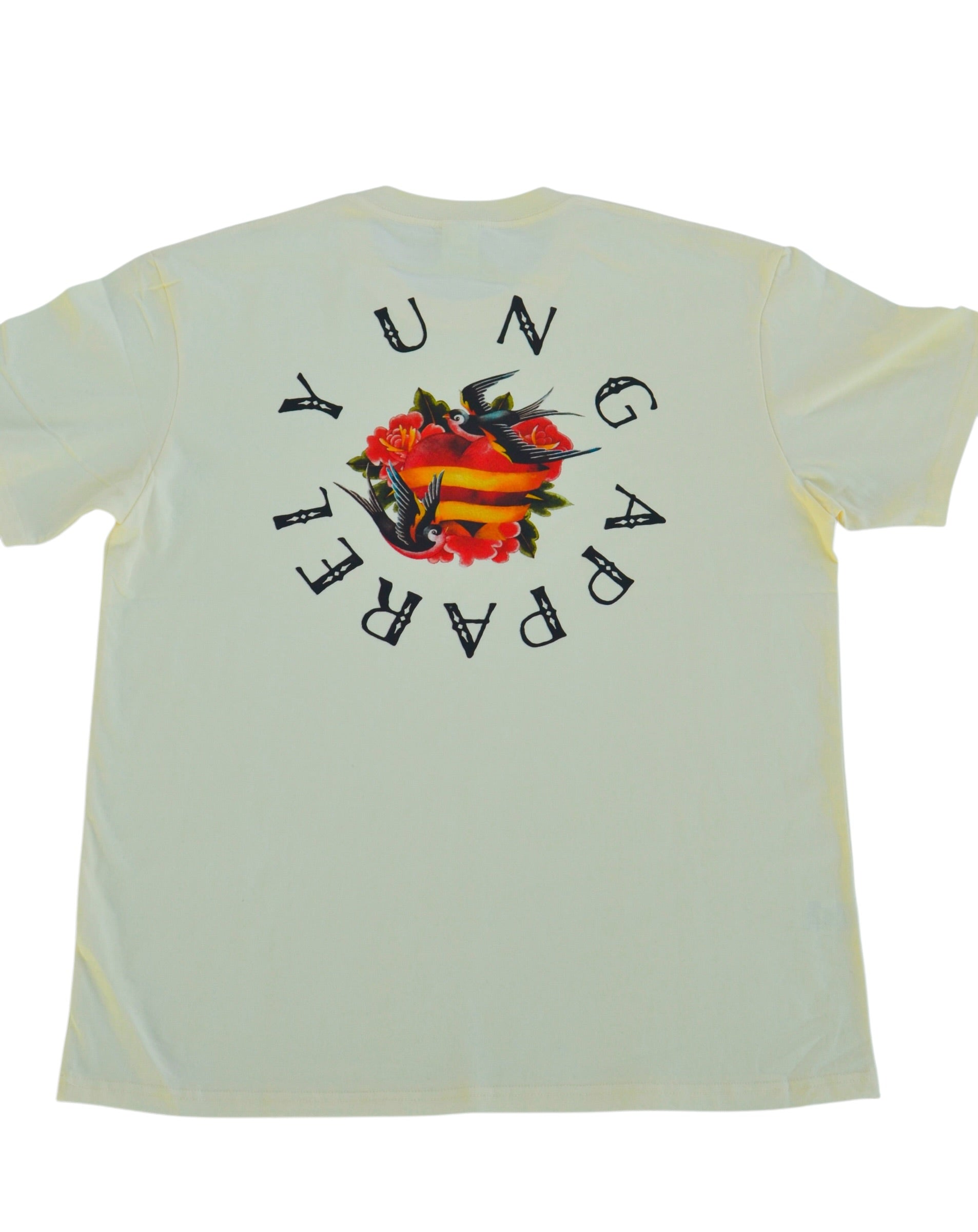 Light-colored t-shirt with a graphic design and text on a white background
Streetwear South Africa