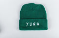 Green beanie with 'YUNG' text on a white background
Streetwear South Africa