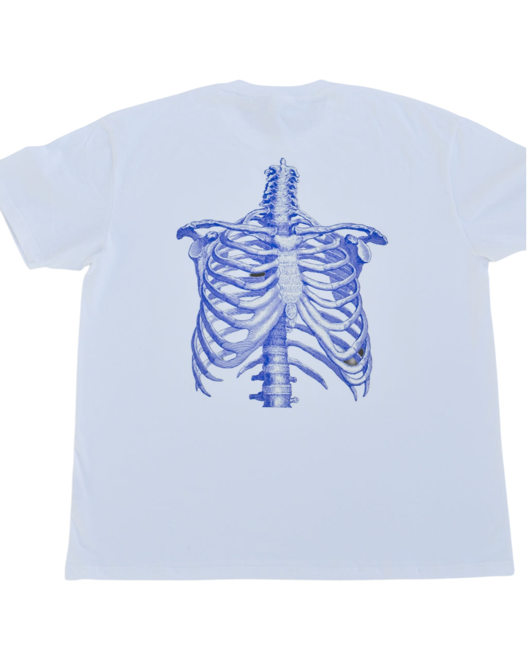 YUNG White -shirt Skeleton with a blue skeleton design on the back against a white background
Streetwear South Africa