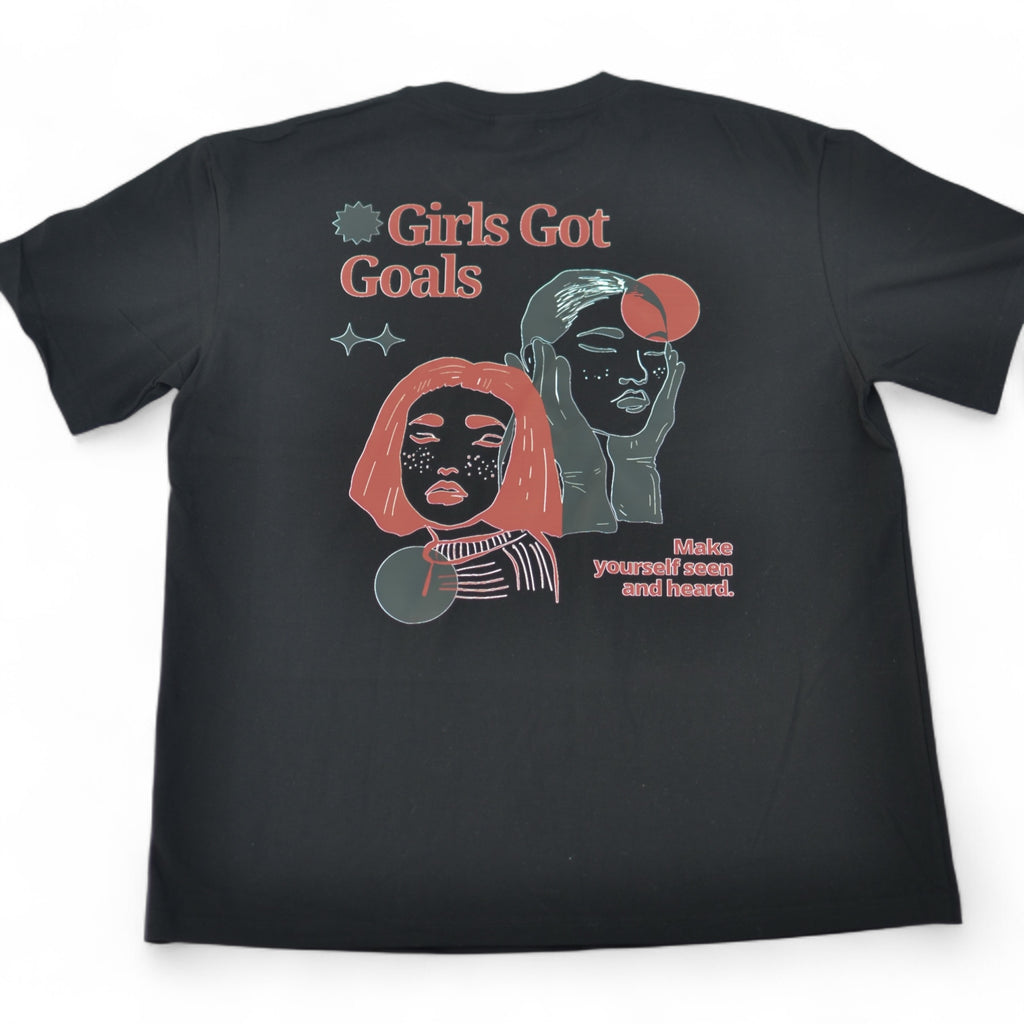 Black t-shirt with graphic design and text on a white background
Streetwear South Africa