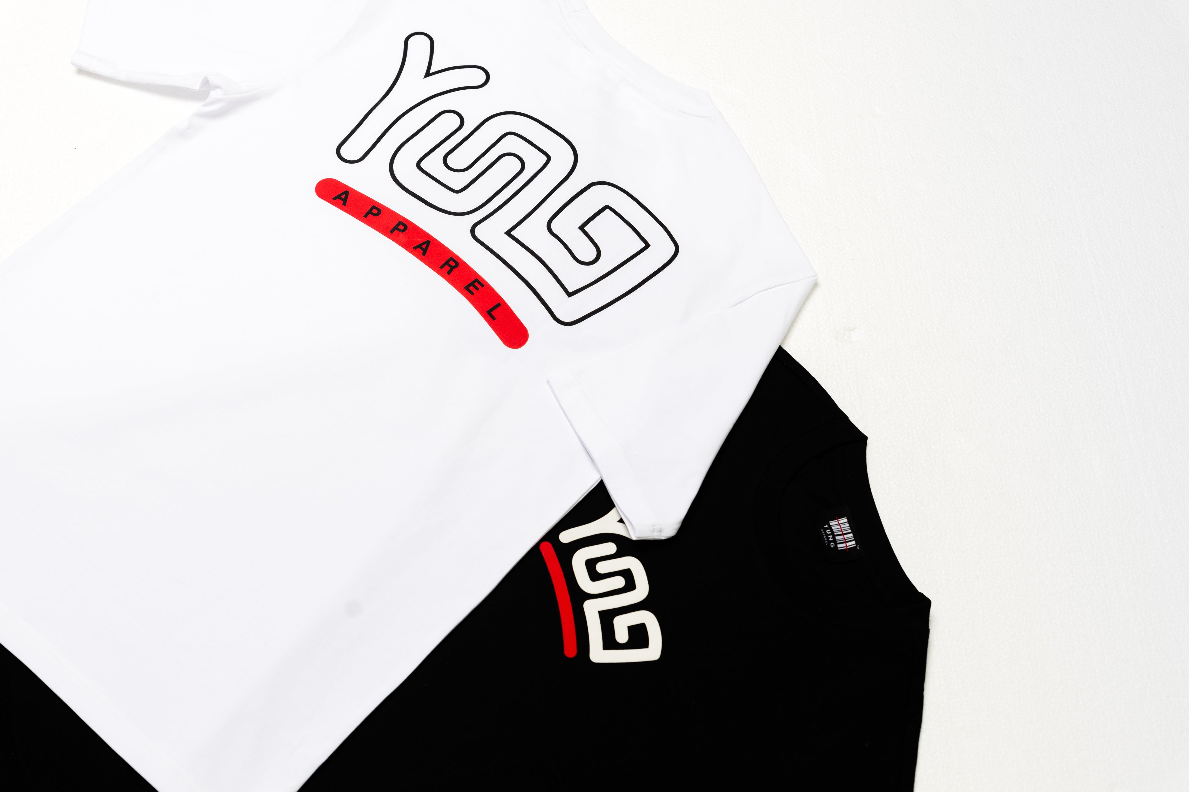 Black and white tank top with 'YUNG' logo on a white background
Streetwear South Africa