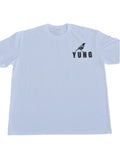 YUNG White t-shirt with a black bird and text on a white background
Streetwear South Africa