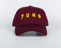 Maroon cap with 'YUNG' in yellow on a light gray background
Streetwear South Africa